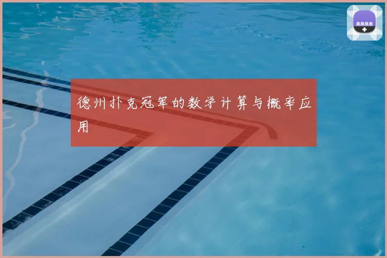 德州扑克冠军的数学计算与概率应用